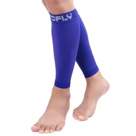 TOFLY® Mangas de compresión para pantorrilla para hombres y mujeres, 1 par, calcetines de compresión sin pies de 20 a 30 mmHg para soporte de piernas, férula de espinilla, alivio del dolor, hinchazón, venas varicosas, maternidad, lactancia, azul marino, 