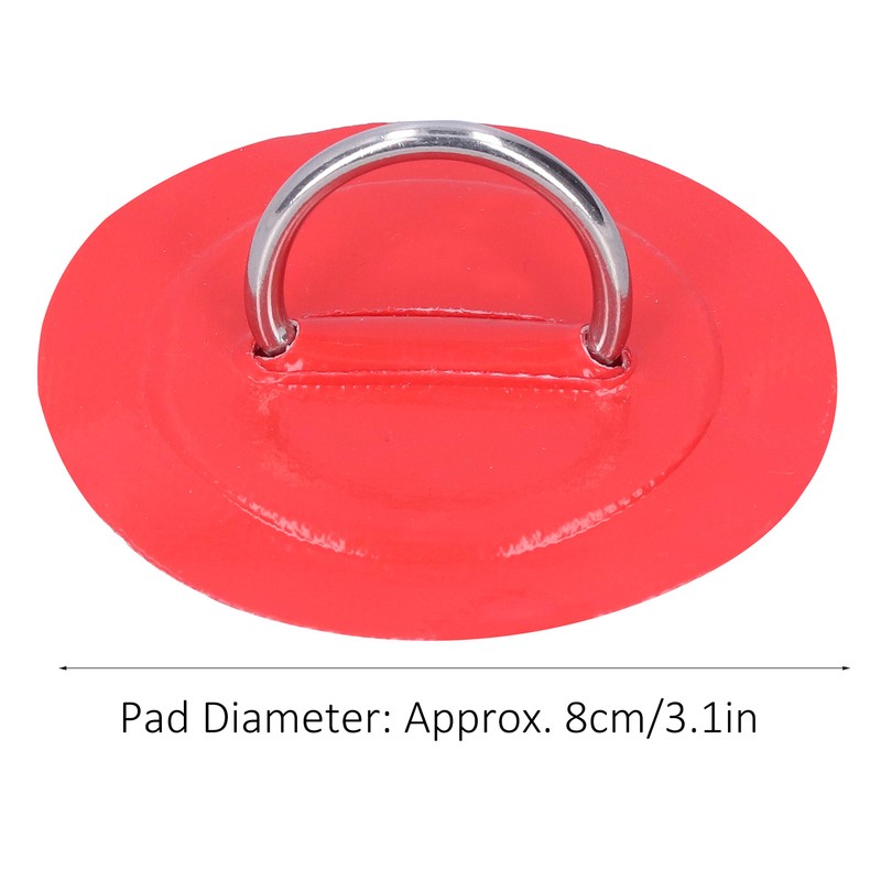 6pcs Inflatable Boat Kayak DRing Pad Patch Marine Fixed Buckle
