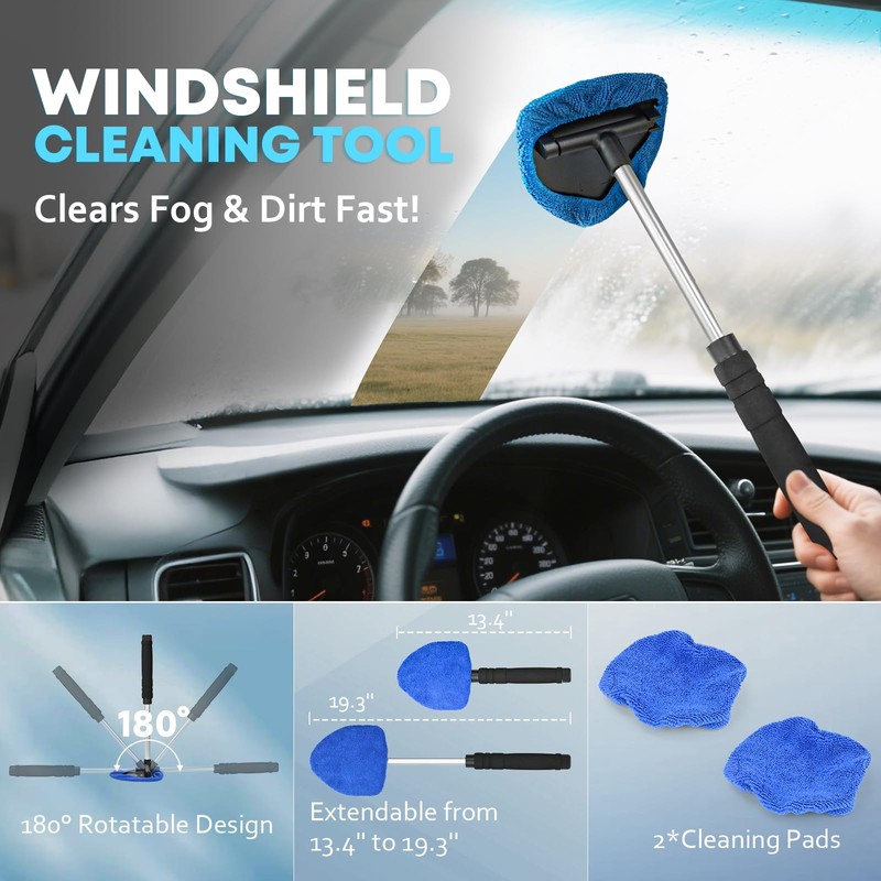 Car Cleaning kit, Car Interior Detailing kit with 10000pa Car
