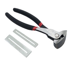 TUOREN Guitar Fret Puller Plier with 2Pcs Guitar Fingerboard Guards, 30mm Thickness Guitar Fret Wire and Bridge Pins Nipper Cutting Puller Plier, Luthier Cutting Repairing Strings Tool