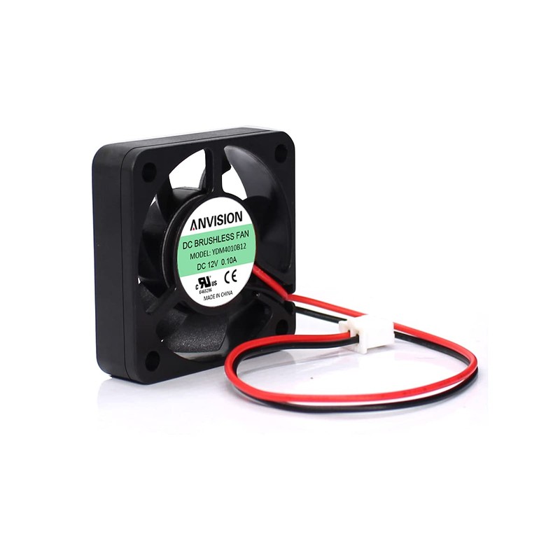 ANVISION 2-Pack 40mm x 10mm DC 12V Brushless Cooling Fan,