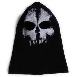 COD Ghost Mask Skull Balaclava MW2 Skeleton Costume Full Head Ski Snood Mask Knitted Windproof Warmer Headwear for Bike Skateboard Motorcycle Snowboard Outdoor Sport, Black06