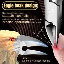Nail Clippers for Thick Nails Heavy Duty,Ingrown Thick Toenails Scissors