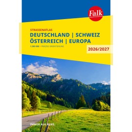 Falk Straßenatlas 2026/2027 Deutschland, Schweiz, Österreich 1:300.000: Autoatlas mit Europa 1:4,5 Mio. (Falk Atlas)