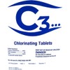 C3... 1" Stabilized Chlorine Tablets for Swimming Pool | Slow