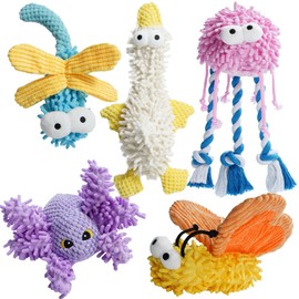 Nocciola Juguetes Chirriantes para Perros, Juguetes de Peluche Lindos Suaves Duraderos para Mascota para la Dentición, para Masticar, para Razas Peque