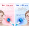 2PCS Globes Facial Roller Cold Hot Skin Massager Crystal Glass
