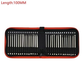 30 Pieces/Set Extra Long 100/150 mm S2 Steel Magnetic Screwdriver Bits Set 1/4 Inch Hex Shank Power Tools Slotted Cross Square (Length: 100 mm)