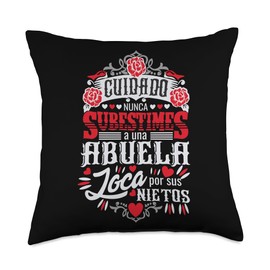 Mexican Abuelita Cute Abuela Spanish Grandma Mother's Day Throw Pillow