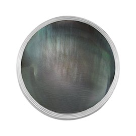 Quiges Interchangeable Mini Coin 12 mm Stainless Steel and Shell (Many Colours), Shell, Shell