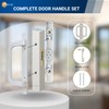 8.5" PGT White Sliding Patio Glass Door Handle Set Replacement