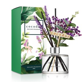 COCODOR Lavender Reed Diffuser/White Jasmine/6.7oz/1Pack / Home Fragrance Scent Essential Oil Stick Diffuser for Bedroom Bathroom Home Decor for Women