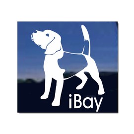 iBay Beagle Dog Vinyl Window Auto Decal Sticker