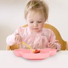 3pcs Toddler Divided Plate Set Silicone Baby Suction Plate Anti