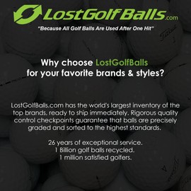 LostGolfBalls - 36 Super Soft Golf Balls in Near Mint Condition, AAAA Quality, Recycled Used Golf Balls, Best Value Golf Balls, White…