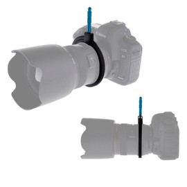 Maxsimafoto - Rubber Follow Focus Gear Ring Belt with Aluminum Alloy Grip for Lenses