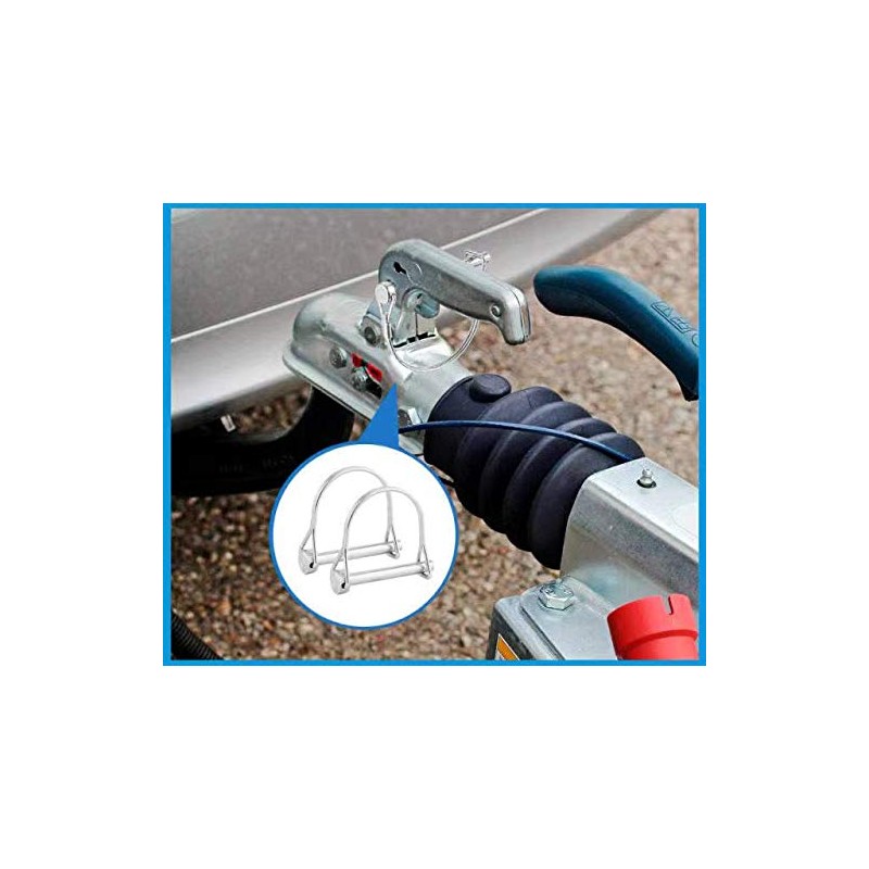 2 Pack Safety Coupler Pin 1/4" x 1.97"(6.3mm x 50mm),