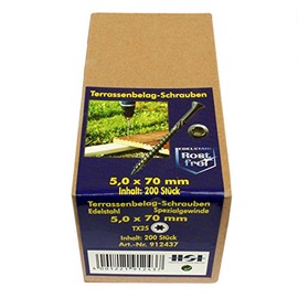 Terrace Screws Gate Drive 5.0 x 70 mm Pack of 200