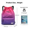 Risefit Waterproof Drawstring Backpack, Swimming Travelling Shopping Gym Bag Nylon