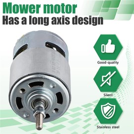 755 DC Motor for Weed Trimmer 21V Grass Cutter Motor with Long Shaft for Efficient Weed Cutting and Trimming