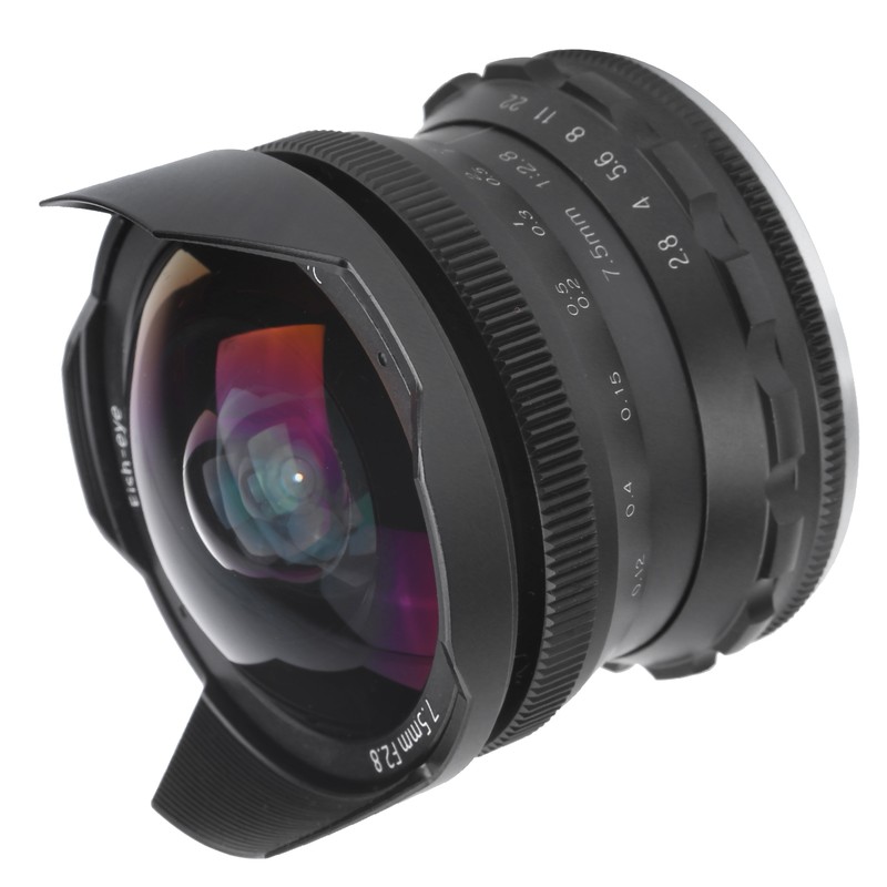 7.5mm F2.8 FX Mount Ultra Wide Angle Fisheye Scenery Lens
