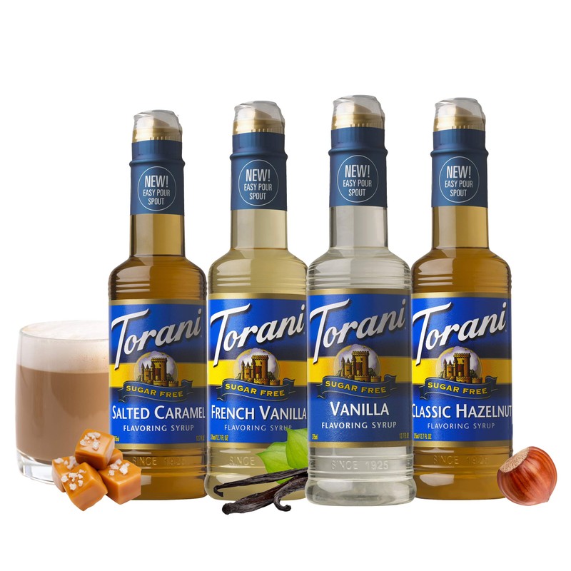 Torani Sugar Free Syrup, Coffeehouse Variety Pack, 12.7 Ounce (Pack