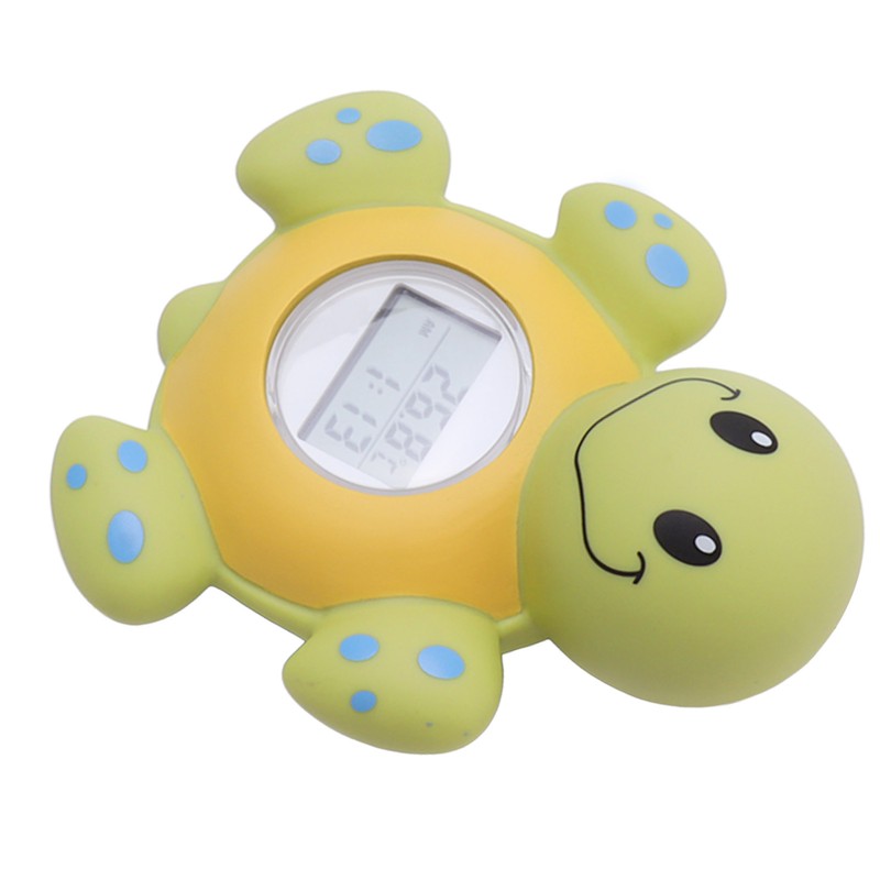 Baby Bath Thermometer Smart Cartoon Cute Tortoise Bathroom Multi Functional