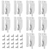 10 Pack Window Sash Locks, Cam Action White Window Locks,