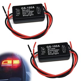 KEVWR Strobe Brake Light for Brake Light Tail Stop Light, for Tail Stop Light, Motorcycles - Car Flasher Module 2pcs