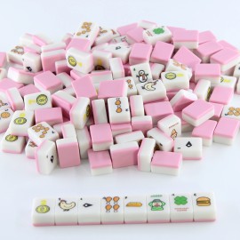 Local Stock in USA Classic American Mahjong Tiles Carving Custom Mahjong Tiles 166 Tiles Luxury Premium Factory Direct SupplySize: 1.26inch * 0.95inch *0.63inch, Color: White