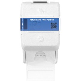 Zebra ZSB Series Labels - Potato Starch-Based Printer Label Paper - Recyclable Cartridge for Stickers - Versatile, Cloud-Based Adhesive - File Folder, 2.25" x 0.75"