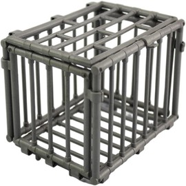 Punctualgood Plastic Animal Cage Model 1/6 Scale Scene Corral Fencing Accessories Gift, Mini Cage Model for Action Animal Figure