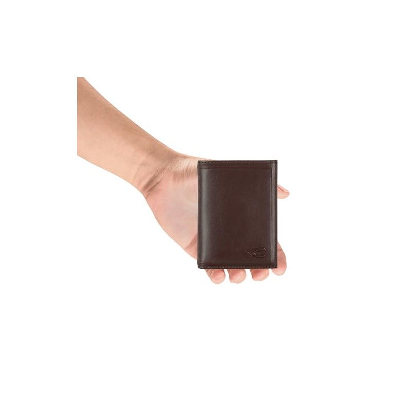 camel active Mens Wood Travel Accessory Wallet Brown, brown, S