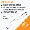 TYGA Sim Card Tray Removal Tool (Pack of 3) Sim