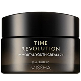 Missha Time Revolution Immortal Youth Cream 2X 50ml Moisture Cream Whitening Cream Skin Nutrition Wrinkle Improvement / 미샤 타임 레볼루션 이모탈 유스 크림 2X 50ml 수분 크림 미백크림 피부영양 주름개선