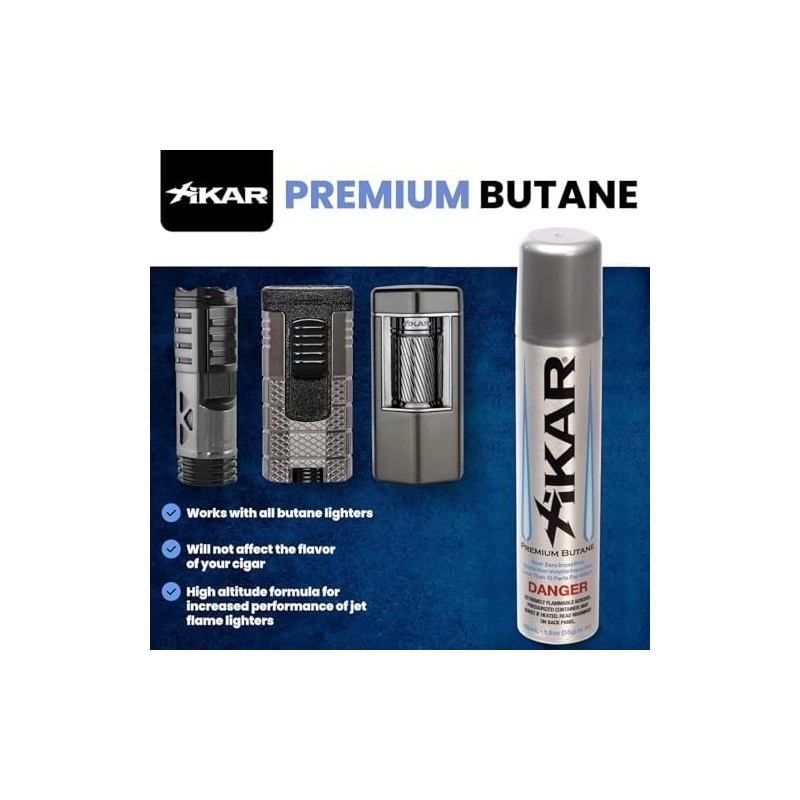 Xikar Premium Butane Fuel Refill with 0 Impurities 1.9oz 4