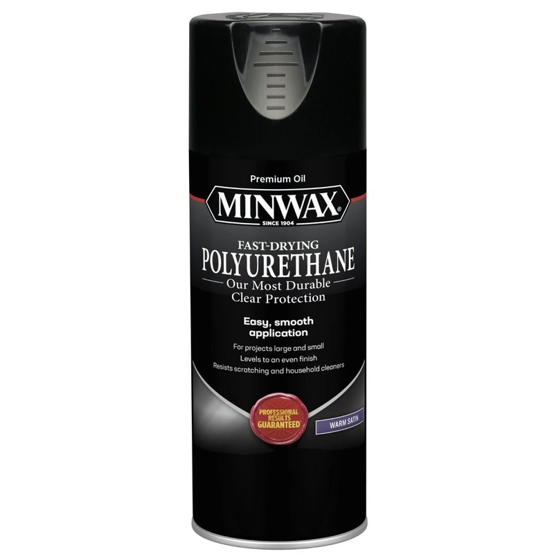 Minwax 33060000 Fast-Drying Polyurethane Aerosol, 11.5 Ounce, Satin 4 Pack