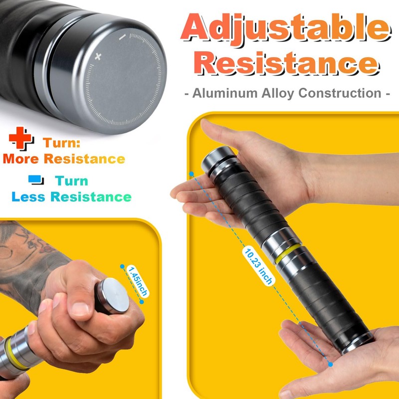 Coniflor Forearm Strengthener and Wrist, Adjustable Resistance for Hand, Wrist
