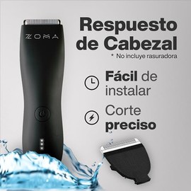 ZOMA  Repuesto de Cabezal Rasuradoras para Hombre - Negro  Maquina para Cortar Cabello - Corporal y Zonas ntimas  Afeitadora Electrica Hombre -...    