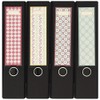 Designed labels for spine pocket files - theme “Pattern 005”