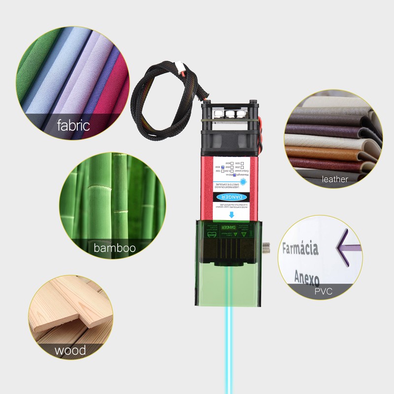 450nm 40W Laser Module with Protective Cover Fixed Focal Length