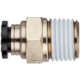 Nippon PISCO One-touch Fitting (Tube Fitting) Straight Compatible Tube Size: 0.2 inches (6 mm), Screw Size: R1/4 PC6-02