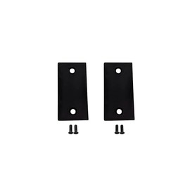 QCAA Stainless Steel Door Strike Filler Plate, 2-1/4" x 1-1/8", Matte Black, Made in Taiwan, 2 Pack