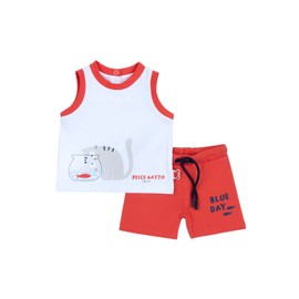 Chicco, Children's Set Consisting of Vest and Shorts Made of Soft Fabric, Designed in Italy, Baby Clothing 0-24 Months, Children's Clothing