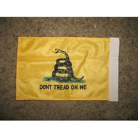 Gadsden Dont Tread On Me 2 Ply Boat Flag Nylon 8x12 8"x12" Boat Flag with Sleeve
