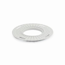 NoraLighting NIO-FMMR-4R 4 in. Lolite Round Flush Mount Mud Ring - White
