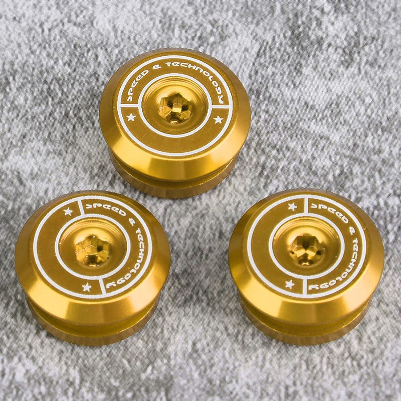 3 Pcs Motorcycle Air Cleaner Bolt Decorative Cover for Yamaha
