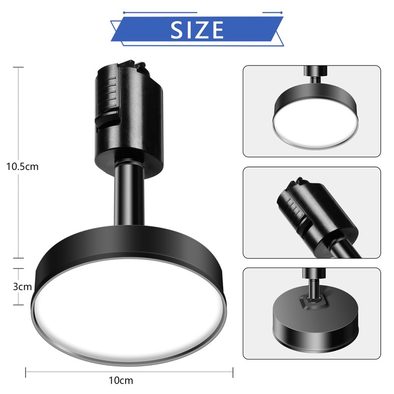 Duct Rail Light, 12 W, Equipped with LED, Large Light