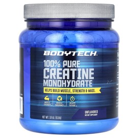 BodyTech BodyTech Pure Creatine Monohydrate Tasteless 18oz 510g Workout Supplement, 1 / BodyTech 바디테크 퓨어 크레아틴 모노하이드레이트 무맛 18oz 510g 운동보충제, 1