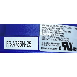 MFP FR-A786N-25 DC Ceiling Fan Receiver